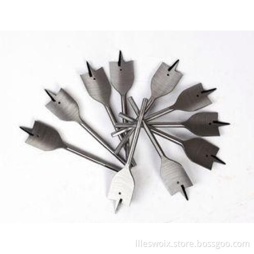 10mm 32mm 35mm 45#Steel Flat Wood Bit Set With Bright / Tin